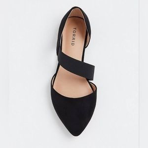 Faux Suede Ankle Strap Flats